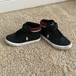 Black Polo high tops size 10.5 in toddlers